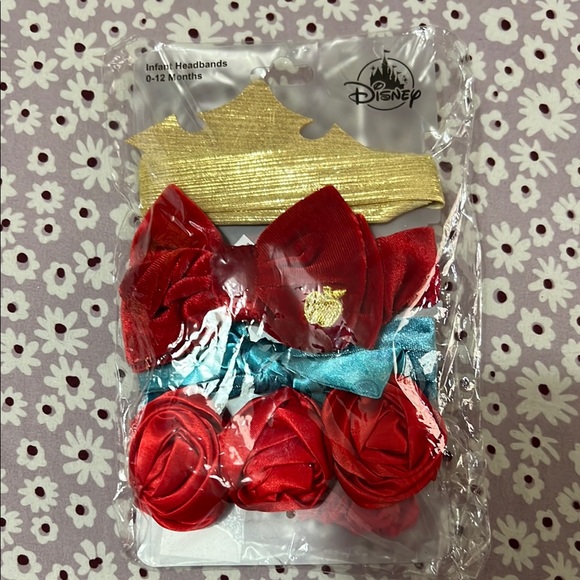 Disney Princess Aurora Snow White Cinderella Belle Infant Headbands Set - Picture 1 of 8